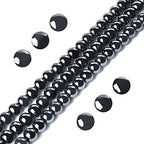 35pcs 10mm Black Hematite Beads Natural Gemstone Beads Round Loose Beads for Jewelry Making - color: Black Hematite, size: 10mm