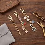 PAGOW 6pcs Keychain Making Kit, Alloy Key Chain Clips with Swivel Snap Hook Key Ring, Gold Purse Chain Bag Charm Extender Chains for DIY Crafts Handbag Jewelry Making - color: gold,6pcs