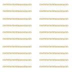 60 Pcs Necklace Extension Chain Metal Silver Gold Twist Removable Tail Extender Chains for Jewelry Making Bracelet Anklet Keychain DIY Kit (Gold, 7 cm) - color: Gold, size: 7 cm