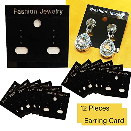 12pcs Necklace Display for Selling, 12.5" Jewelry Display Stand, Necklace Display Stands for Vendors, Black Velvet Foldable Necklace Bust