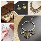 150pcs Vintage Charms Bulk,Antique Bronze Charms Alloy Pendant Charms Jewelry Making Supplies for Necklace Bracelet Earring(Random style)