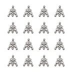 Mega Pet 20pcs Tibetan Silver Triangle Chandelier Component Links Charm Pendant Connectors with 3 Holes for Multi Layers Dangle Earring Bracelet Necklace Jewelry Making - color: Antique Silver, Triangle