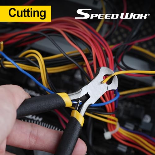 SPEEDWOX End Cutting Pliers Mini End Nippers 4 Inches Mini End Cutters Micro End Cutting Nippers Small Wire Cutter with Spring Fine Precision Professional Beading Tools for Pulling Nails Brads - size: End Nippers
