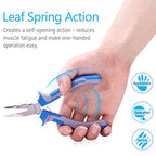 SPEEDWOX 5 Inches Bent Long Nose Pliers Mini Curved Needle Nose Pliers for jewelry Making 45 Degrees Bent Chain Nose Fine Pliers Functional Micro Professional Tool with Spring Chrome Vanadium Steel - style: 5" Bent Nose Plier