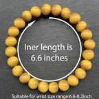 Handmade 8mm Beaded Bracelets For Men Protection Bracelet For Women Chakra Feng Shui Stretchy Handmade Lucky Money Stretchy Crystal Bracelets Best Gifts - color: Simulated Golden Tiger