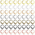 210Pcs Round Leverback Earring Hooks Hypoallergenic French Earring Hooks Round French Ear Wire with Open Loop Hook for DIY Earrings Designs Jewelry Making Findings(7 Colors)