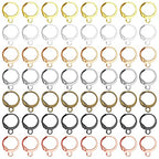 210Pcs Round Leverback Earring Hooks Hypoallergenic French Earring Hooks Round French Ear Wire with Open Loop Hook for DIY Earrings Designs Jewelry Making Findings(7 Colors)