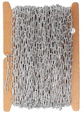 THREENEST 32.8-Feet Width 2.5mm Stainless Steel Paperclip Chains, Soldered Cable Long Craft Chain for Necklace Bracelet Earring Jewelry Making (2200-10M) - color: Stainless Steel, size: Width 2.5mm-32.8 Feet
