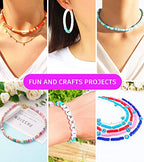 Gionlion Clay Beads Bracelet Making Kit, Pack 2 Boxes Preppy Letter Spacer Beads and Charms Kit for Friendship Jewelry Making, Arts and Crafts Gifts for Girls Ages 8-12 - style: Bright Pro