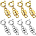 OHINGLT Strong Magnetic Necklace Clasps and Closures,Gold and Silver Plated Jewelry Clasps Converters for Bracelet Necklaces Chain - color: 8Pcs | Gold & Silver