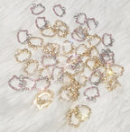 16-Pcs Crystal Jewelry Making Charms Silver Pendant Charm For Women Making Jewelry Crafts Rhinestone Charms - color: Cats