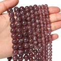 About 45pcs 8mm Natural Stone Beads Lepidolite Beads Crystal Gemstone for Jewelry Making, DIY Bracelet Necklace - color: Lepidolite, size: 8mm