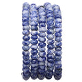 BEADIA Natural Blue Sodalite Stone Rondelle 4x6mm Loose Semi Gemstone Beads for Jewelry Making 38cm - color: Blue Sodalite Rondelle, size: 4x6mm