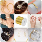 328 Feet Jewelry Making Wire, 28 Gauge Wire for Jewelry Making,0.3mm Dead Soft Round Gold Filled Brass Wire for Jewelry Making, Wire Wrapping and Crafting (Gold) - color: Gold