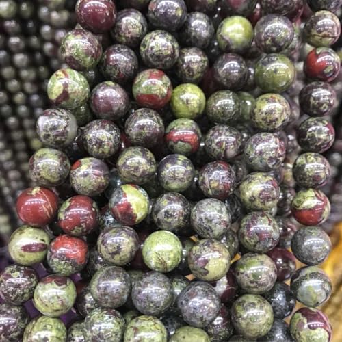 90pcs Adabele Natural Dragon Blood Jasper Healing Gemstone 4mm (0.16 inch) Small Round Beads Gem Stone Spacer for Craft Jewelry Making GF30-4 - color: Dragon Blood Jasper, size: 4mm (90pcs/1 Strand)