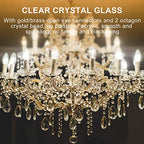 AHIER 10Pcs Clear Crystal Teardrop Chandelier Prism Pendants Shiny Glass Crystals Beads for Light Lamp, Jewelry Making. (Teardrop)