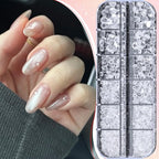 1600Pcs 3D Mixed Sizes Bubble Beads Nail Charms Jewelry, 2-6mm 3D Semi-Circular Dewdrop Water Droplets Bubble Balls Flatback Rhinestones Jewels Gems with Pickup Tools for Nails DIY Crafts(15-K1-beads) - color: 15-K1-white-bubble-beads
