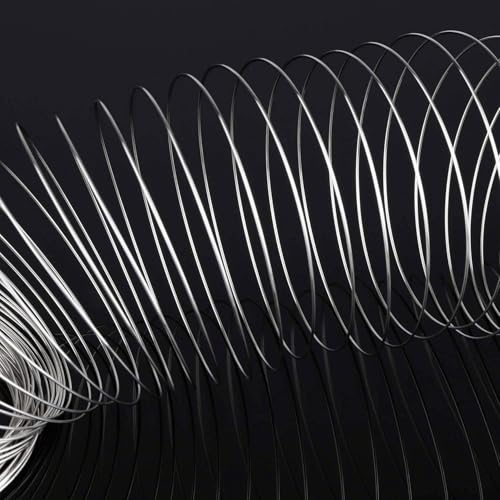 800 Loops Silver Memory Wire 22 Gauge Jewelry Wire Beading Wire for Jewelry Making, Rings, Necklace, Bracelet, DIY Crafting Wires