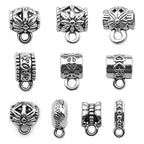 100 Pieces Jewelry Making Charms Pendants for Bracelet Bulk lot Necklace Earrings Keychain Charms Beads DIY Kit Trendy Craft - style: European Chain hook