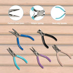 5-Piece Professional Jewelry Pliers Set for Wire Crafting & Repair ： Includes Chain Nose, Round Nose, Bent Nose, Needle Nose & Wire Cutters - style: 5-pcs
