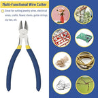Mr. Pen - 6 Inch Diagonal & Flush Cutting Pliers with Side, Wire & Floral Cutters - color: Blue, size: 6 inch, 1 Pack