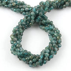 Natural Blue Apatite Beads, 2mm 180pcs Small Round Faceted Loose Gemstones for DIY Jewelry Making, Handmade Bracelet and Necklace Crafting, with Size Card - color: Blue Apatite, size: 2mm