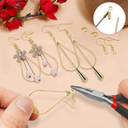 240PCS Earrings Beading Hoop Teardrop Beading Earring Hoops Beading Hoop Earring Finding Components for DIY Jewelry Making 100PCS Earring Hooks 100pcs Silicone Earring Backs (K Gold, White K) - color: 240PCS;Teardrop;K Gold,White K