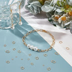 UNICRAFTALE 500Pcs 5 Sizes 18K Gold Plated Oval Stainless Steel Open Jump Rings for Jewelry Making DIY Craft Earring Bracelet Pendant Choker Making and Key Ring Chain - size: 2/3/4/5/6mm