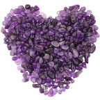 400pcs Natural Chip Stone Beads for Jewelry Making Amethyst 5-8mm Irregular Gemstones Healing Crystal Loose Rocks Bead Hole Drilled for Ring Earrings Necklace Bracelet Making DIY Art Crafts - color: Amethyst (2 Strands-62")