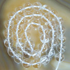 AD Beads Natural Smooth & Faceted Clear Quartz Gemstone Round Loose Beads 15.5" 4mm 6mm 8mm 10mm 12mm 14mm (10mm, Smooth) - color: Smooth, size: 10mm