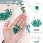 100 PCS 8mm Glow in The Dark Beads,Lake Blue Round Luminous Bead Bracelet Beads for Jewelry Making,Earring Spacer Bead,DIY Crafts - color: Lake Blue