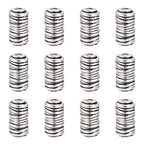 Craftdady 20Pcs Antique Silver Column Spacer Beads 11x6mm Tibetan Metal Tube Loose Beads for Jewelry Making Hole: 2.5mm