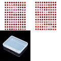 70Pcs Flat Round Transparent Glass Cabochons with Eye Pattern Flatback Glass Dome Flatback Cab Beads for Photo Cameo Jewelry Making Necklace Ring DIY Crafts 8x2mm Red - color: 70Pcs-8x2mm-Red