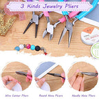 shynek Jewelry Making Kit - Adults Supplies with Tools, Wires, Findings & Charms for Making & Repair