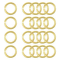 uxcell 20Pcs Open Jump Rings, 16mm/0.63" OD Brass Jump Ring Connectors 2.5mm Thick O Rings for Necklaces Bracelet Jewelry Making Keychain DIY Craft, Gold Tone - size: 16mmx2.5mm