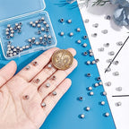 UNICRAFTALE 100pcs 4mm Stainless Steel Spacer Beads - Square, Smooth, Finding for DIY Bracelet, Necklace, Jewelry Making - color: Stainless Steel Color