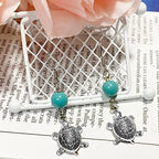 Heather's cf Silver Sea Charms – Antique Pendants, Non-Tarnish, Lead-Free & Nickel-Free, Bulk Ocean Animal Charms for DIY Jewelry, Bracelets, Necklaces, Earrings, Beach Craft Supplies (Sea Animals) - color: Turtle-50pcs