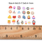 Airssory 3000 Pcs Handmade Polymer Clay Food No-Hole Slice Beads for Jewelry Making DIY Craftings - color: Food No-Hole Slice Beads_3000 Pcs