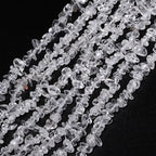 30in Clear Quartz Natural Chip Stone Beads 5-8mm About 230pcs, Irregular Drilled White Bead for Bracelets Jewelry Making Supplies for Adults, DIY Crafts. - color: Clear Quartz