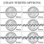Square Rolo Chain Necklace Stainless Steel Round Box Necklace for Men & Women - size: 26 Inches, style: 2 mm Wide