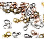 MSCFTFB 300 Pieces Mini Lobster Clasps Metal Lobster Claw Clips Fastener Hooks for Bracelet Necklace Choker Jewelry Making Findings DIY Keychain Bag Phone Dangle Charms (6x12mm,Gun Black) - color: Gun Black