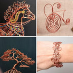 Aluminum Craft Wire, 75 Feet 1.5mm/ 16 Gauge Copper Bendable Soft Metal Aluminum Wire Roll Bulk for DIY Crafts Sculpting Jewelry Making - color: Copper, size: 16 Gauge