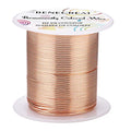 BENECREAT 20 Gauge 32 Yards Jewelry Beading Wire Tarnish Resistant Copper Wire for Beading Wrapping and Other Jewelry Craft Making - color: Copper, size: 20 Gauge