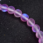 38PCS 10mm Natural Light Purple Mystic Aura Quartz Gemstone Frosted Matte Titanium Round Loose Spacer Beads 15 inch Full Strand Crystal Healing Power Quartz - color: Light Purple Mystic Aura, size: 10mm