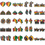 MARFOREVER Juneteenth Charms, 40Pcs/20 Pairs African Juneteenth Freedom Day Charms for Jewelry Making, Celebrate Black Freedom Charm Pendants for Bracelet Necklace Earrings Making Accessories - style: Juneteenth
