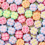 150pcs Clover Beads Ab Color Acrylic Bead Cute Beads for Jewelry Making Handmade DIY Bracelet, Charms Keychain Craft Supplies (Clover) - color: clover