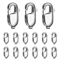 15PCS 16MM Lobster Clasps 316 Stainless Steel Lobster Claw Clasps Bulk for Necklace Bracelet Jewelry Making DIY Craft - color: Stainless Steel, size: 16MM