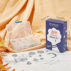 SUNNYCLUE 1 Box DIY Make 10 Pairs Knot Earring Making Kit Including Trinity Knot Charms Tibetan Style Heart Infinity Pendants Earring Findings for Women Beginners DIY Earring Jewellery Making - color: Celtic Knot Earrings 4