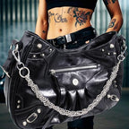 Layered Punk Pants Chain for Men Women, Gothic Hip Hop Jean Chain Wallet Chain Biker Trouser Chain, Goth Emo Fashion Keychain Accessories - color: 1L-Silver Twisted