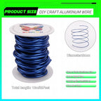 Aluminum Craft Wire,8 Gauge (3mm) Royal Blue Bendable Wire,32 Feet Continuous Roll for Jewelry Making,Sculpting,Floral & Armature Projects - size: 8 Gauge 32FT, style: Royal Blue